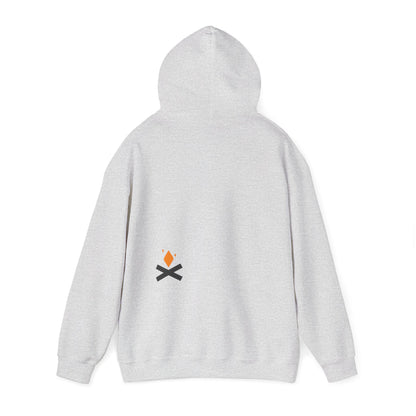Back of Raven Wings hoodie in grey – Northern Supply Co.