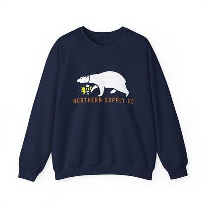 Rescue Bear crewneck sweatshirt in navy – Northern Supply Co.