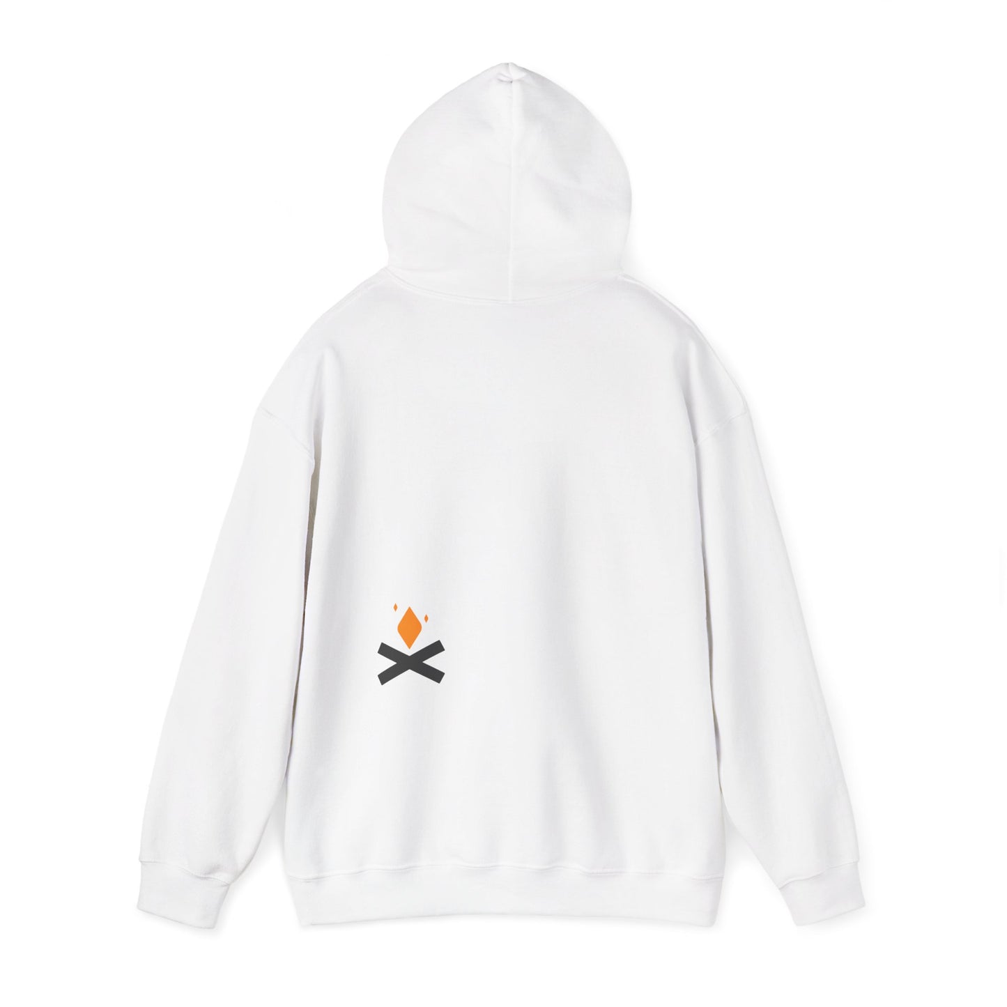 Back of Diamond Life hoodie in white – Northern Supply Co.