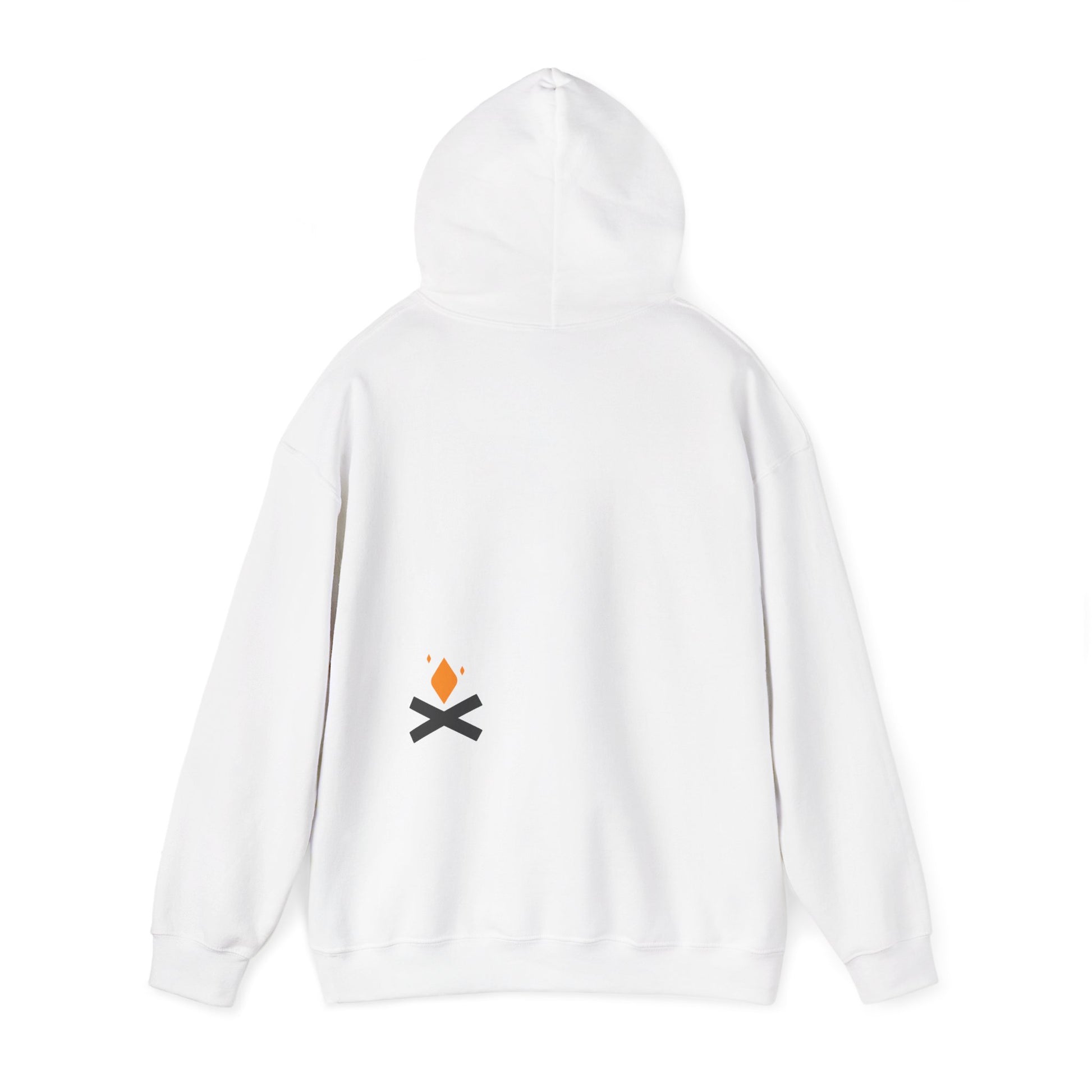 Back of Diamond Life hoodie in white – Northern Supply Co.