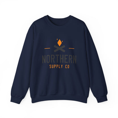 Campfire crewneck sweatshirt in navy – Northern Supply Co.