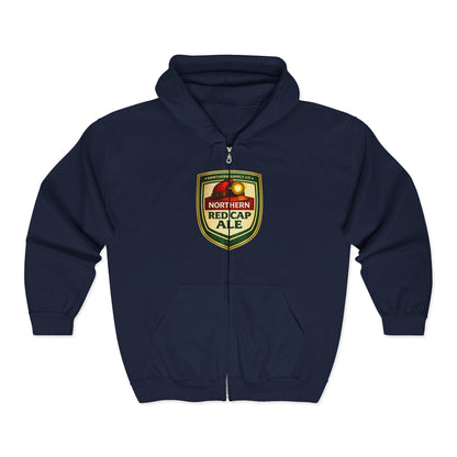 Red Cap Logo Full Zip Hoodie
