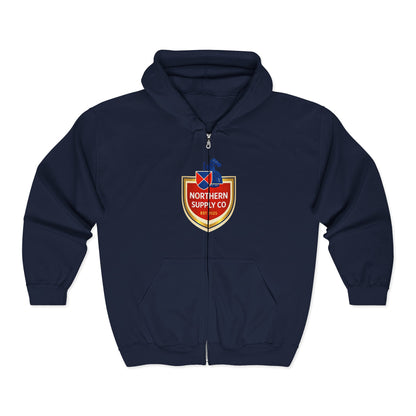 Old Knight Label Full Zip Hoodie