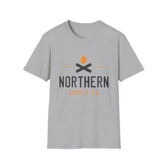 Campfire unisex soft style T-shirt in grey – Printed in Canada – Northern Supply Co.