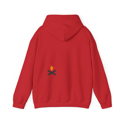 Back of Rescue Bear hoodie in red – Northern Supply Co.