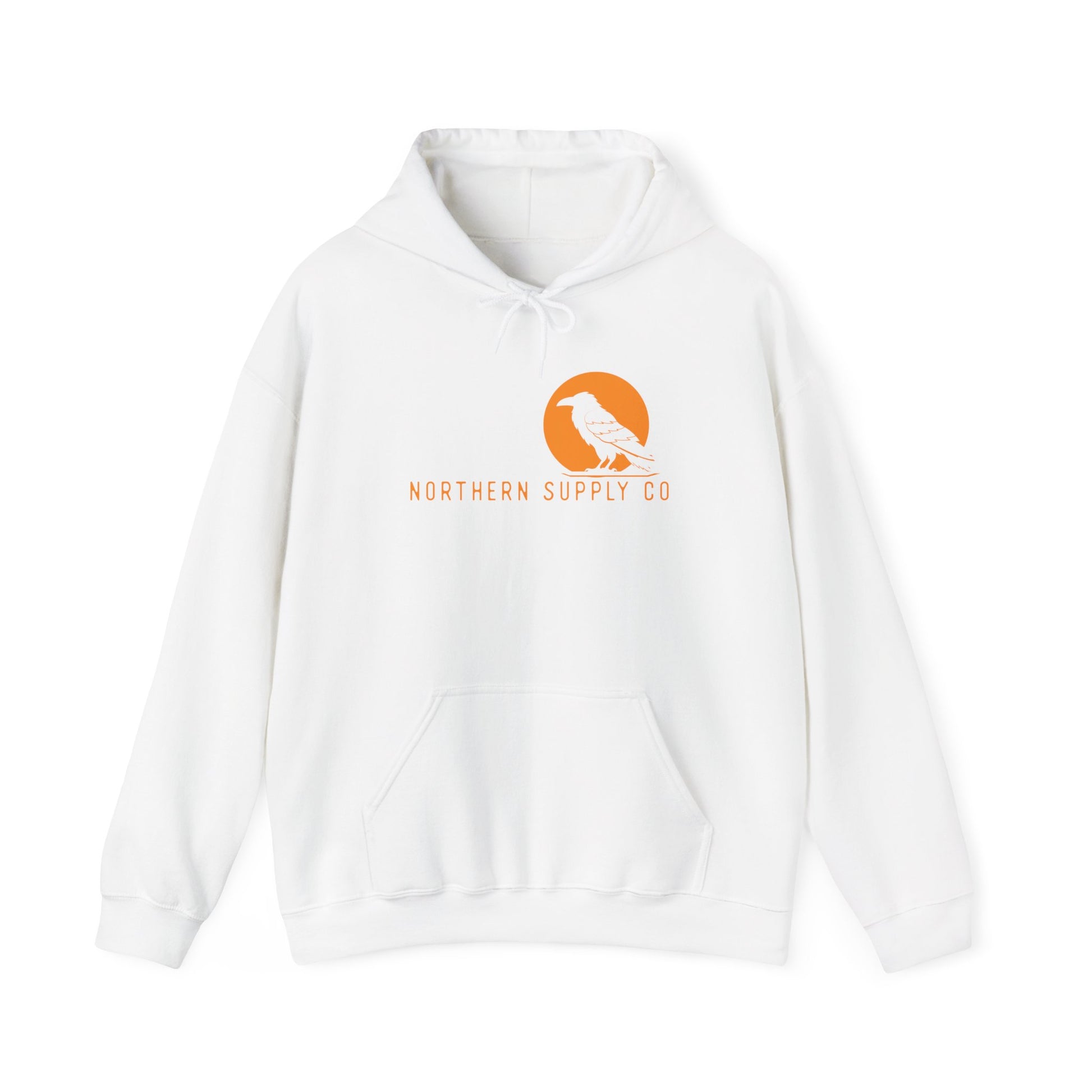 Stoic Raven small logo hoodie in white – Northern Supply Co.