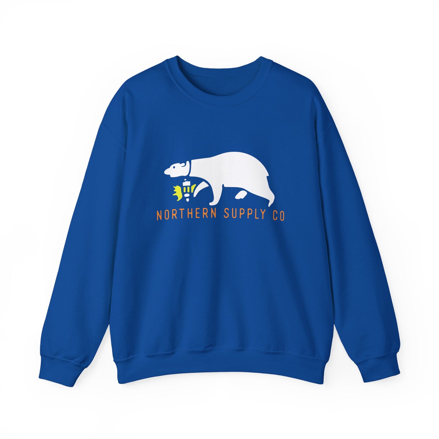 Rescue Bear crewneck sweatshirt in blue – Northern Supply Co.