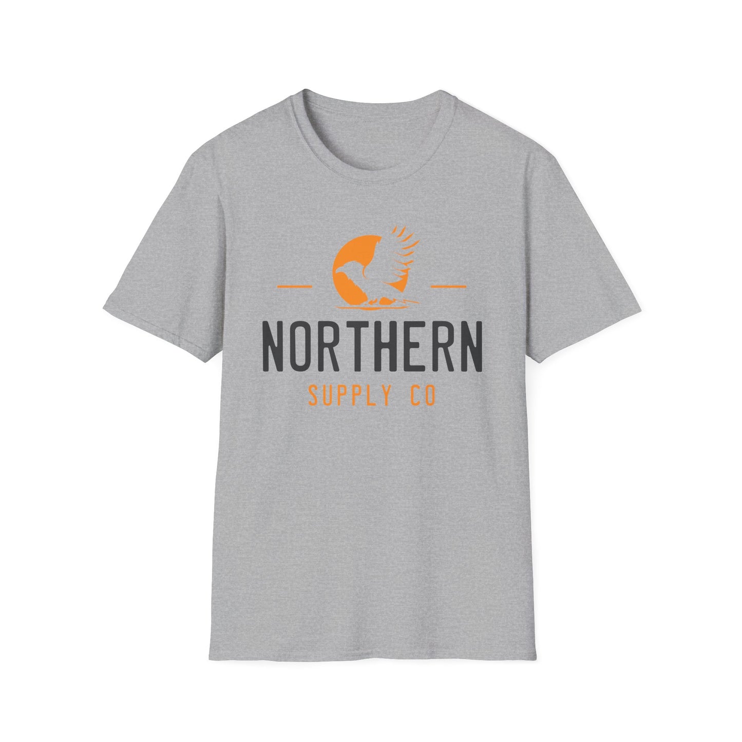 Raven Wings unisex T-shirt in grey – Printed in Canada – Northern Supply Co.