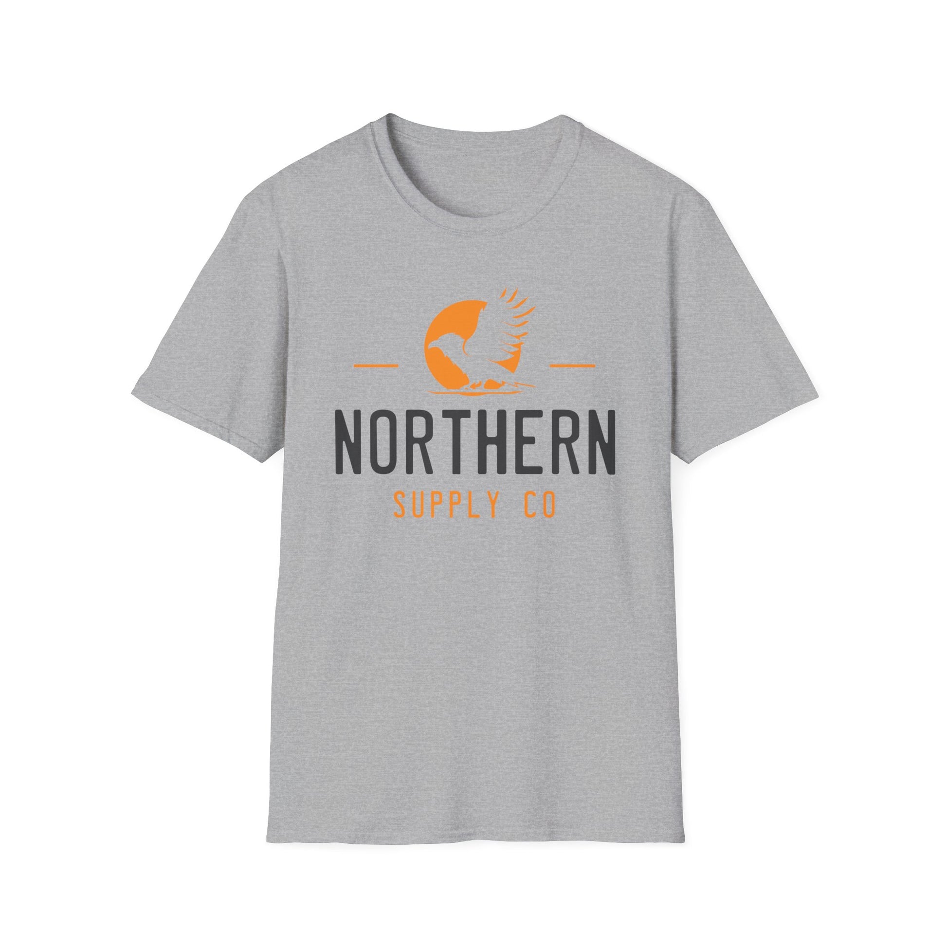 Raven Wings unisex T-shirt in grey – Printed in Canada – Northern Supply Co.