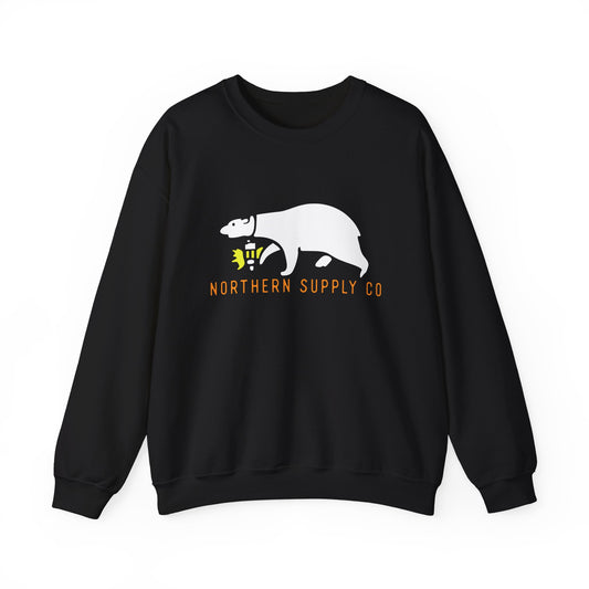 Rescue Bear crewneck sweatshirt in black – Northern Supply Co.