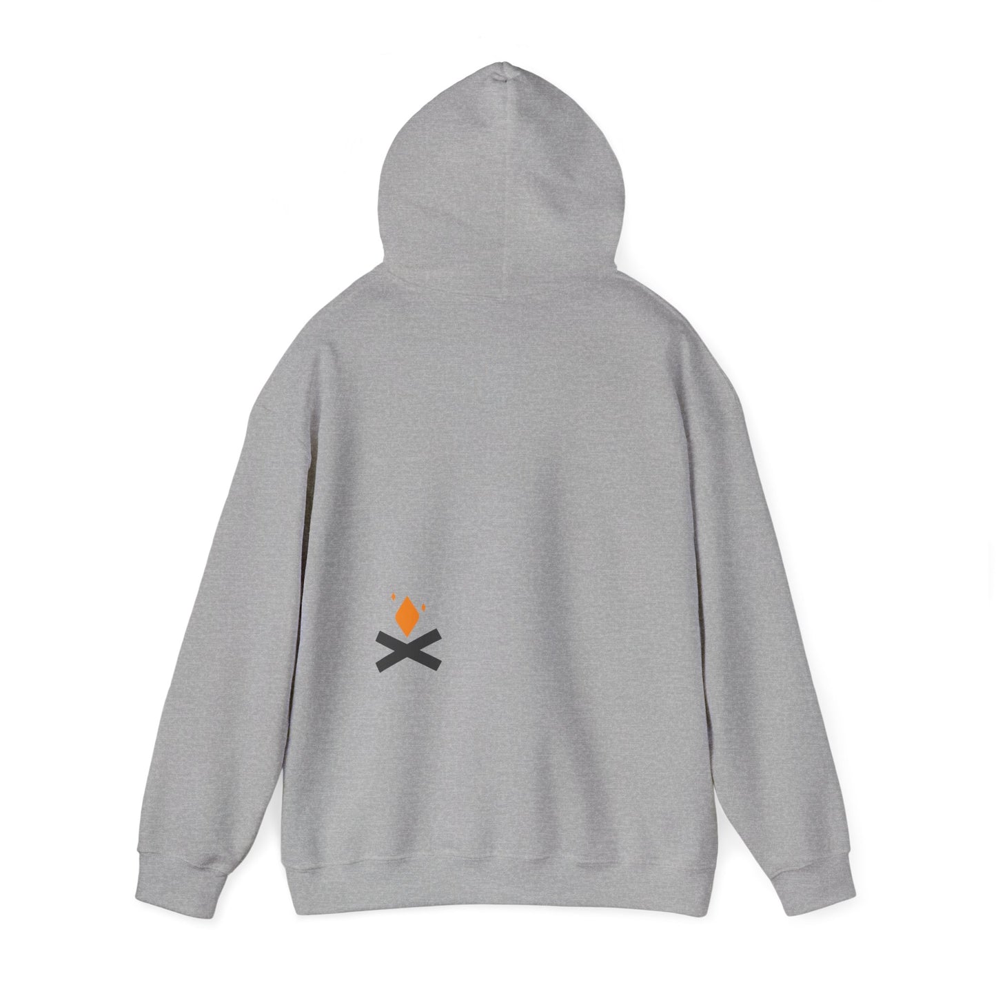 Back of Rescue Bear hoodie in grey – Northern Supply Co.