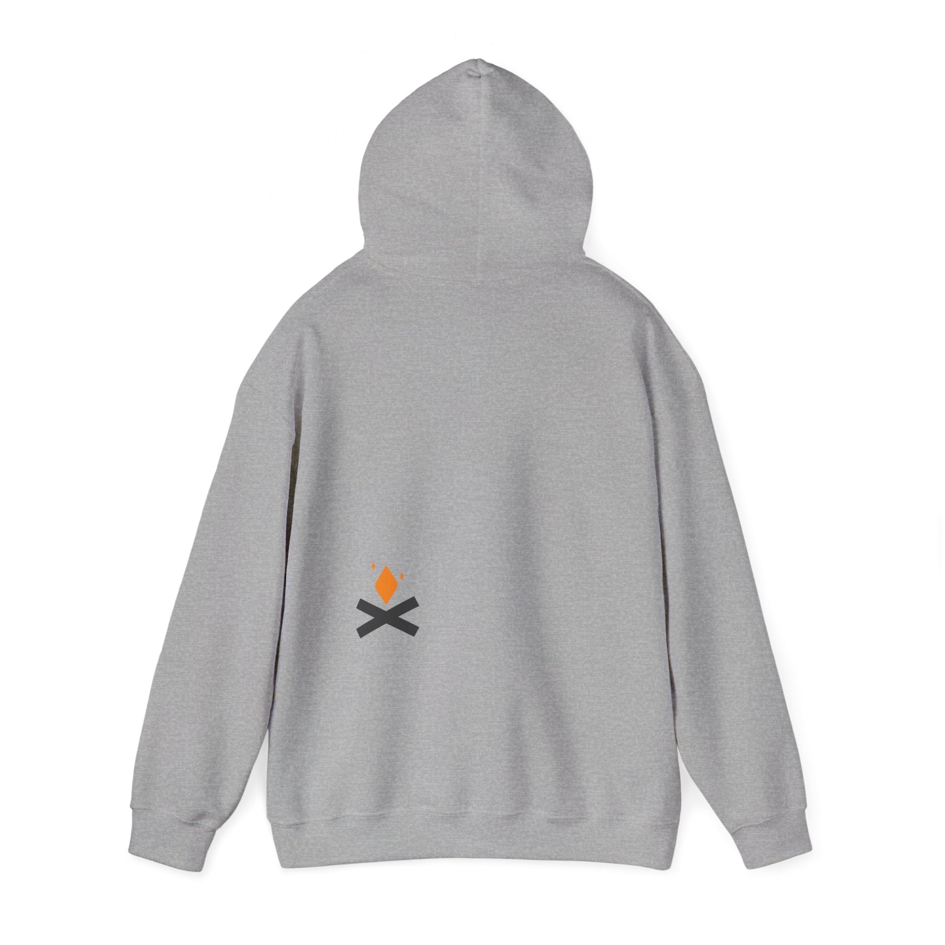Back of Rescue Bear hoodie in grey – Northern Supply Co.