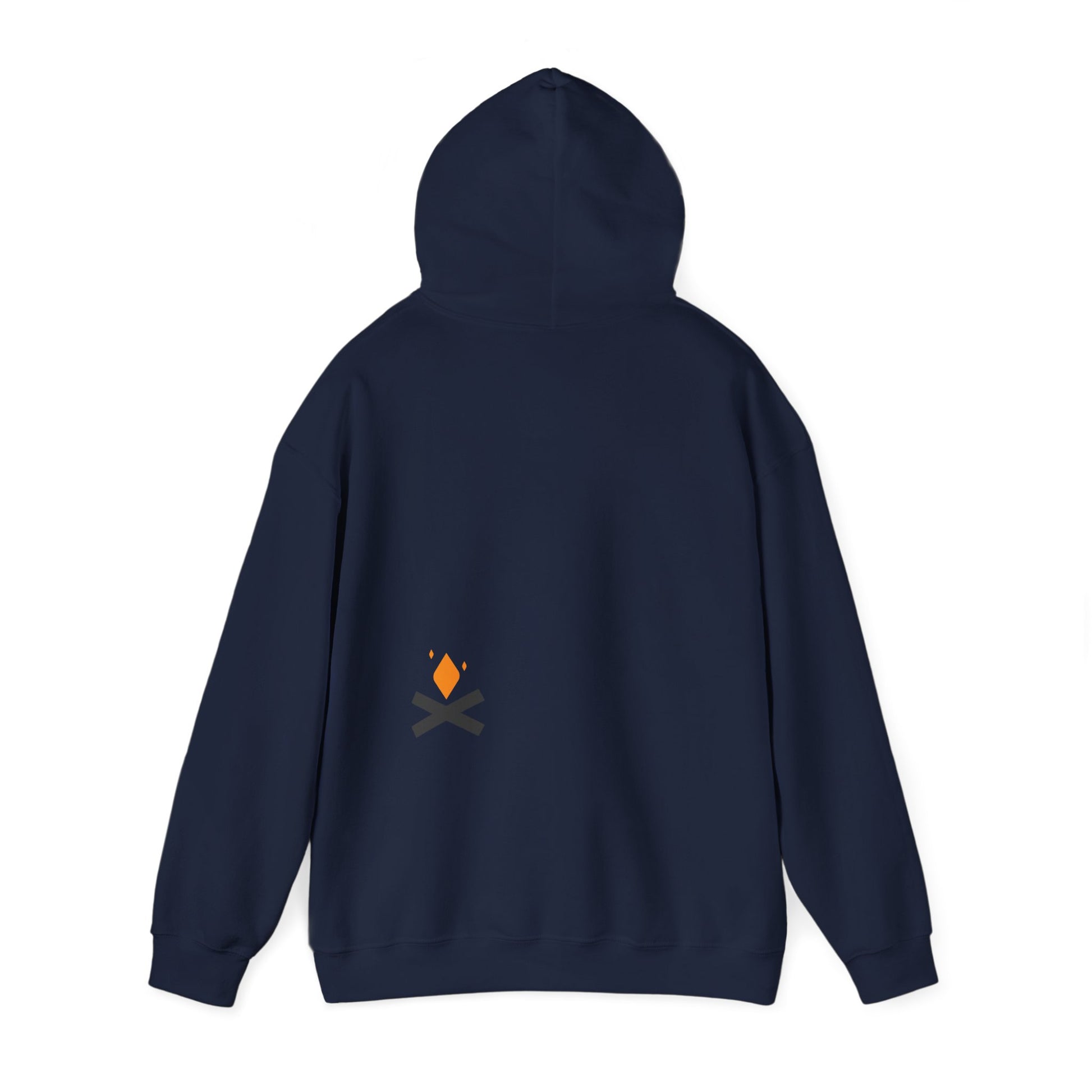 Back of Rescue Bear hoodie in navy – Northern Supply Co.