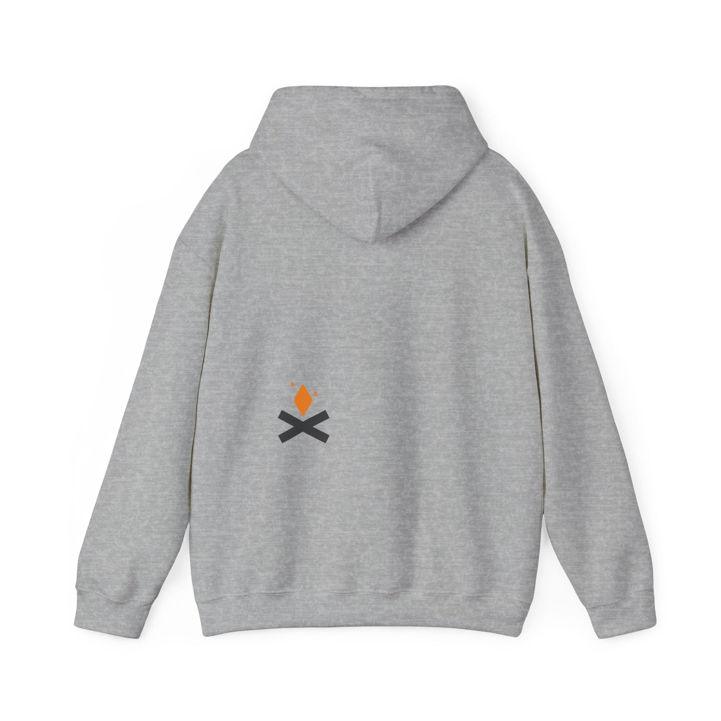 Back of Rescue Bear hoodie in grey – Northern Supply Co.