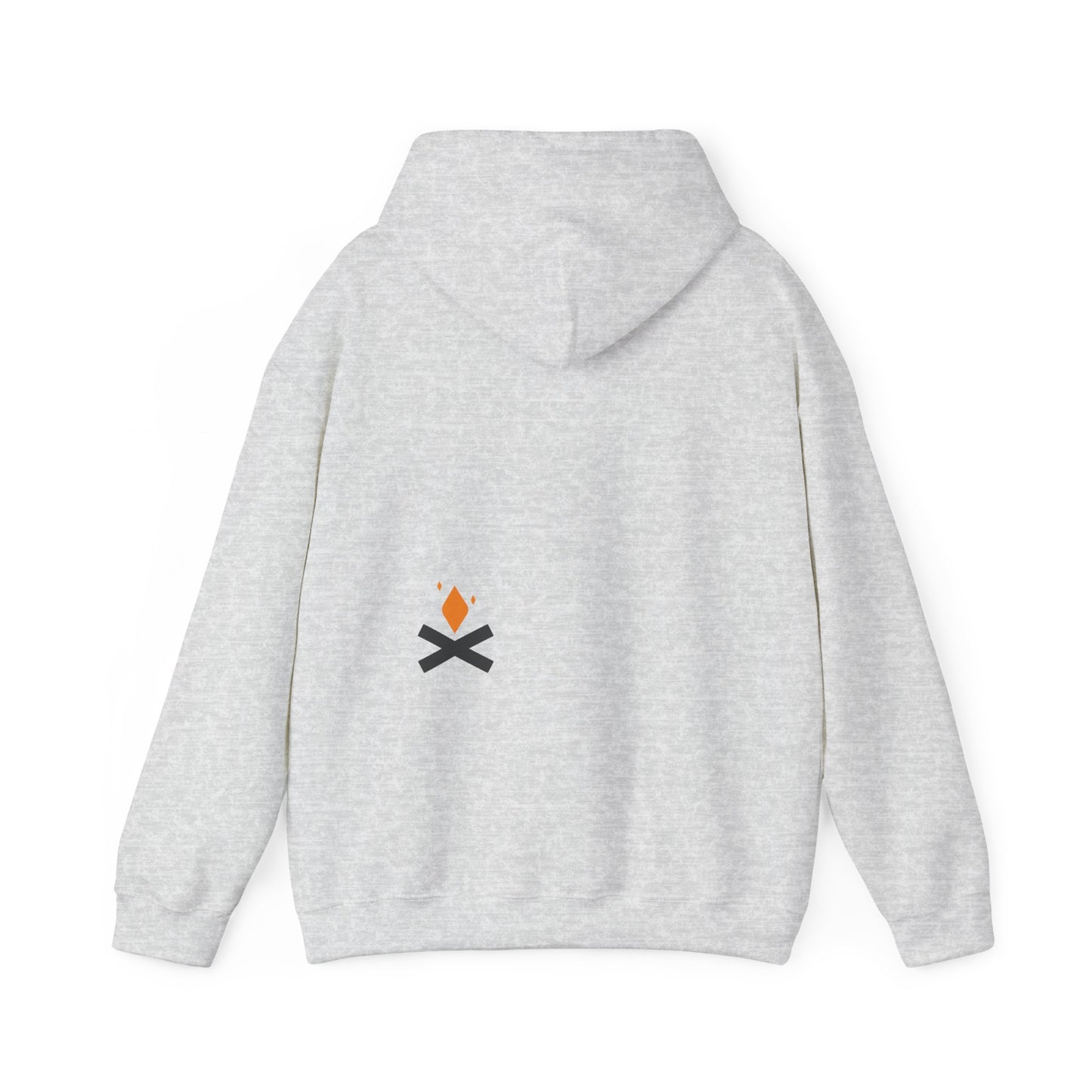 Back of Raven Wings hoodie in grey – Northern Supply Co.