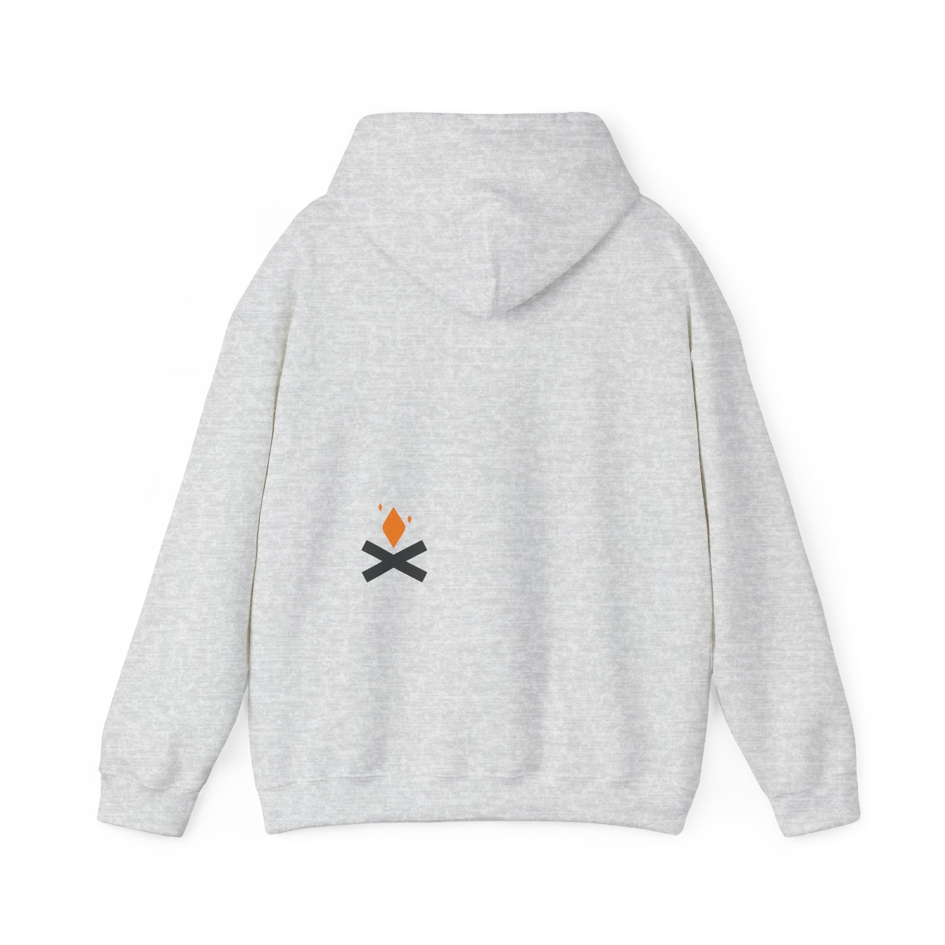 Back of Raven Wings hoodie in grey – Northern Supply Co.