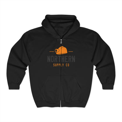 Miners Cap full zip hoodie in black – Northern Supply Co.