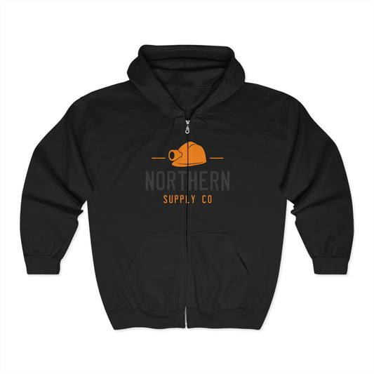 Miners Cap full zip hoodie in black – Northern Supply Co.