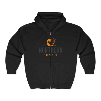 Raven Wings full zip hoodie in black – Northern Supply Co.