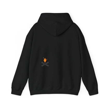 Back of Raven Wings hoodie in black – Northern Supply Co.