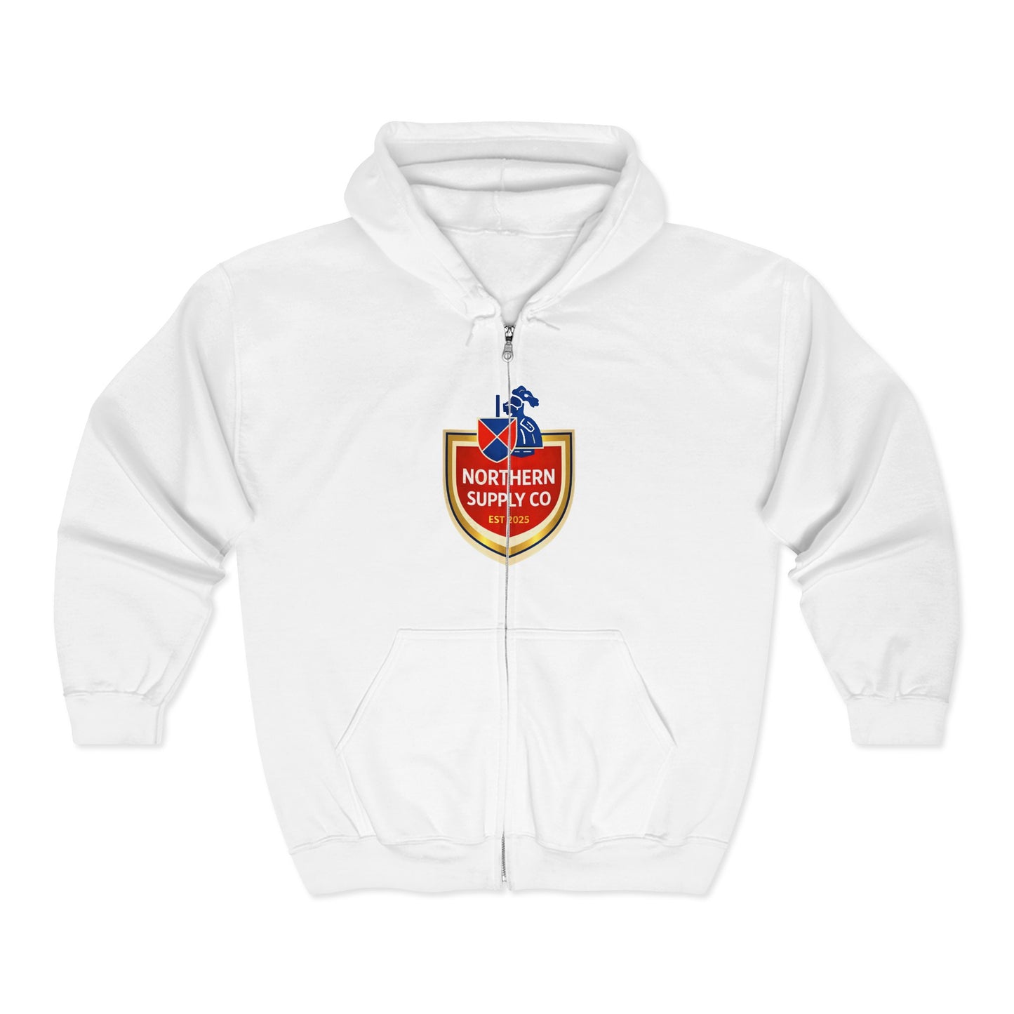 Old Knight Label Full Zip Hoodie