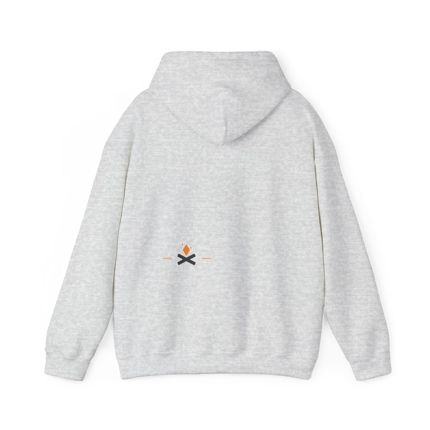 Back view of Stoic Raven hoodie in grey – Northern Supply Co.