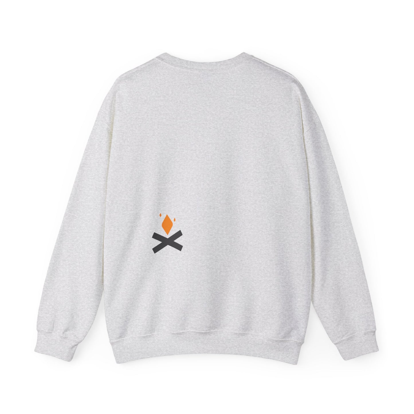 Back of Stoic Small Raven crewneck sweatshirt in grey – Northern Supply Co.