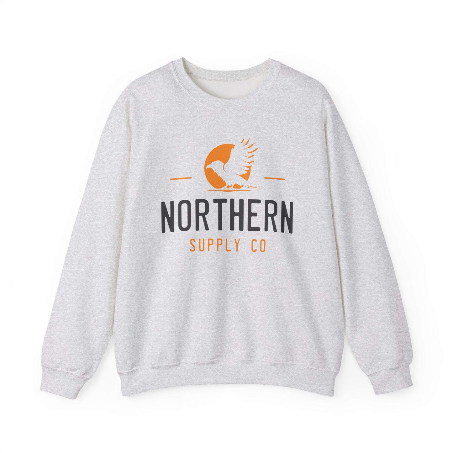 Raven Wings crewneck sweatshirt in grey – Northern Supply Co.