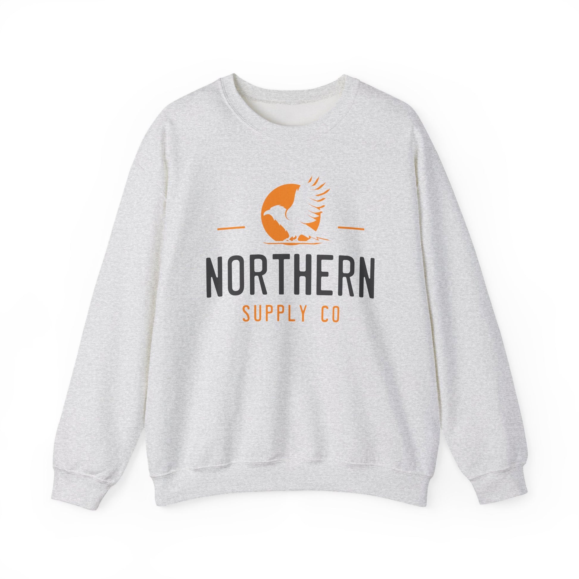 Raven Wings crewneck sweatshirt in grey – Northern Supply Co.