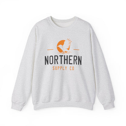 Raven Wings crewneck sweatshirt in grey – Northern Supply Co.