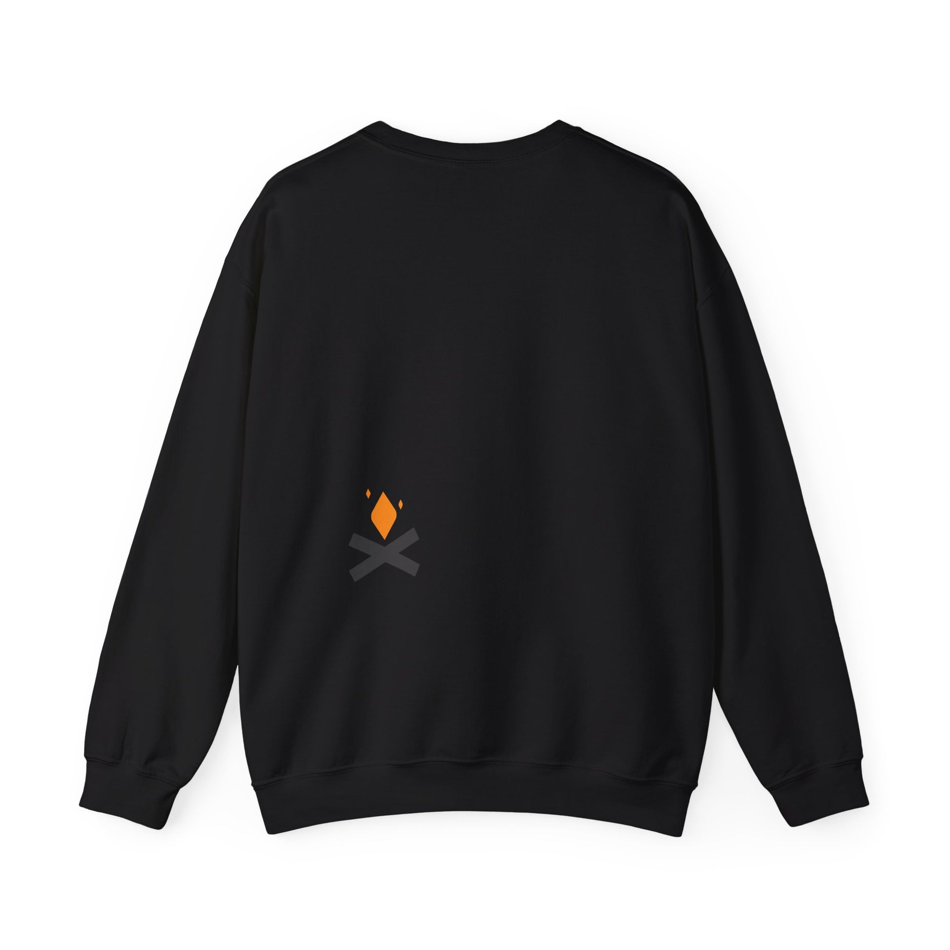 Back of Stoic Small Raven crewneck sweatshirt in black – Northern Supply Co.