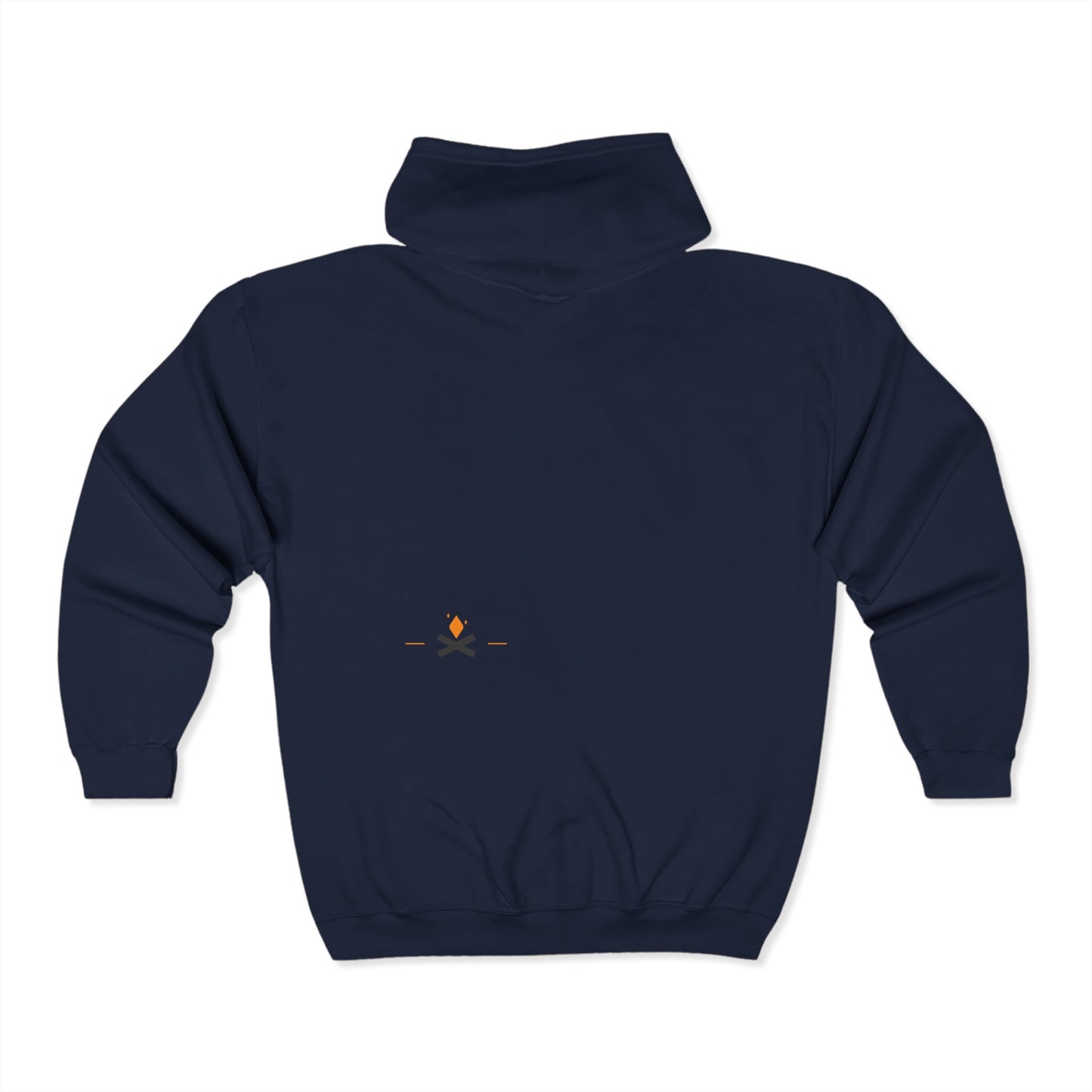 Back view of Diamond Life full zip hoodie in navy – Northern Supply Co.