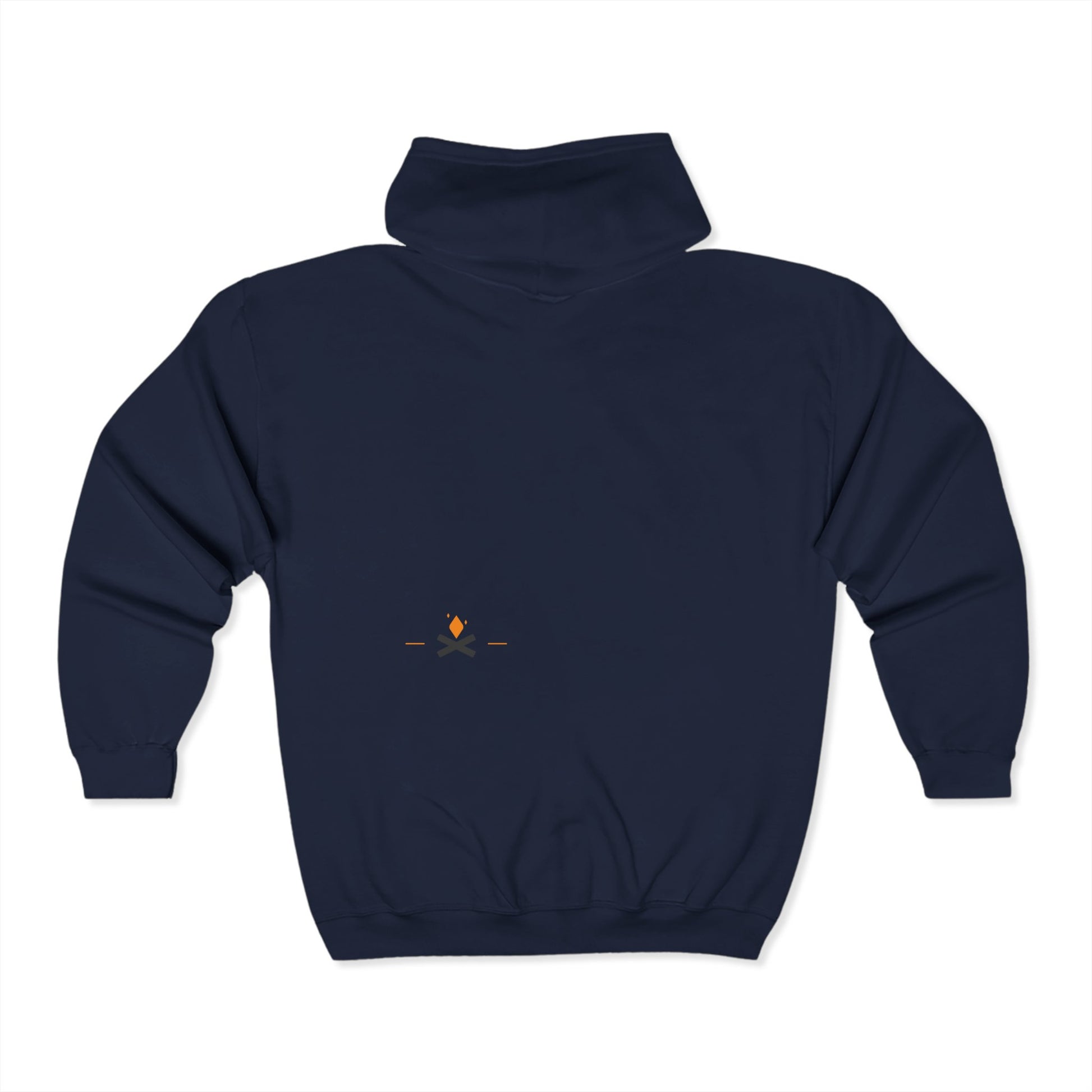 Back view of Diamond Life full zip hoodie in navy – Northern Supply Co.