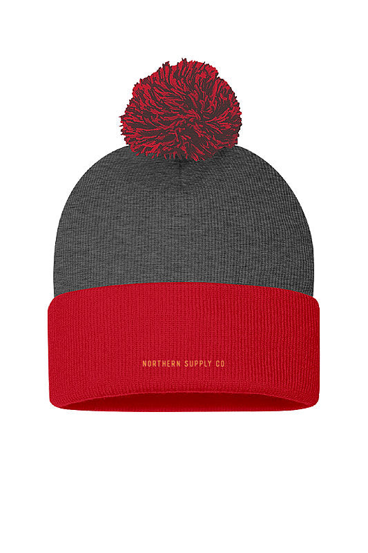 Dark Heather Grey/Red
