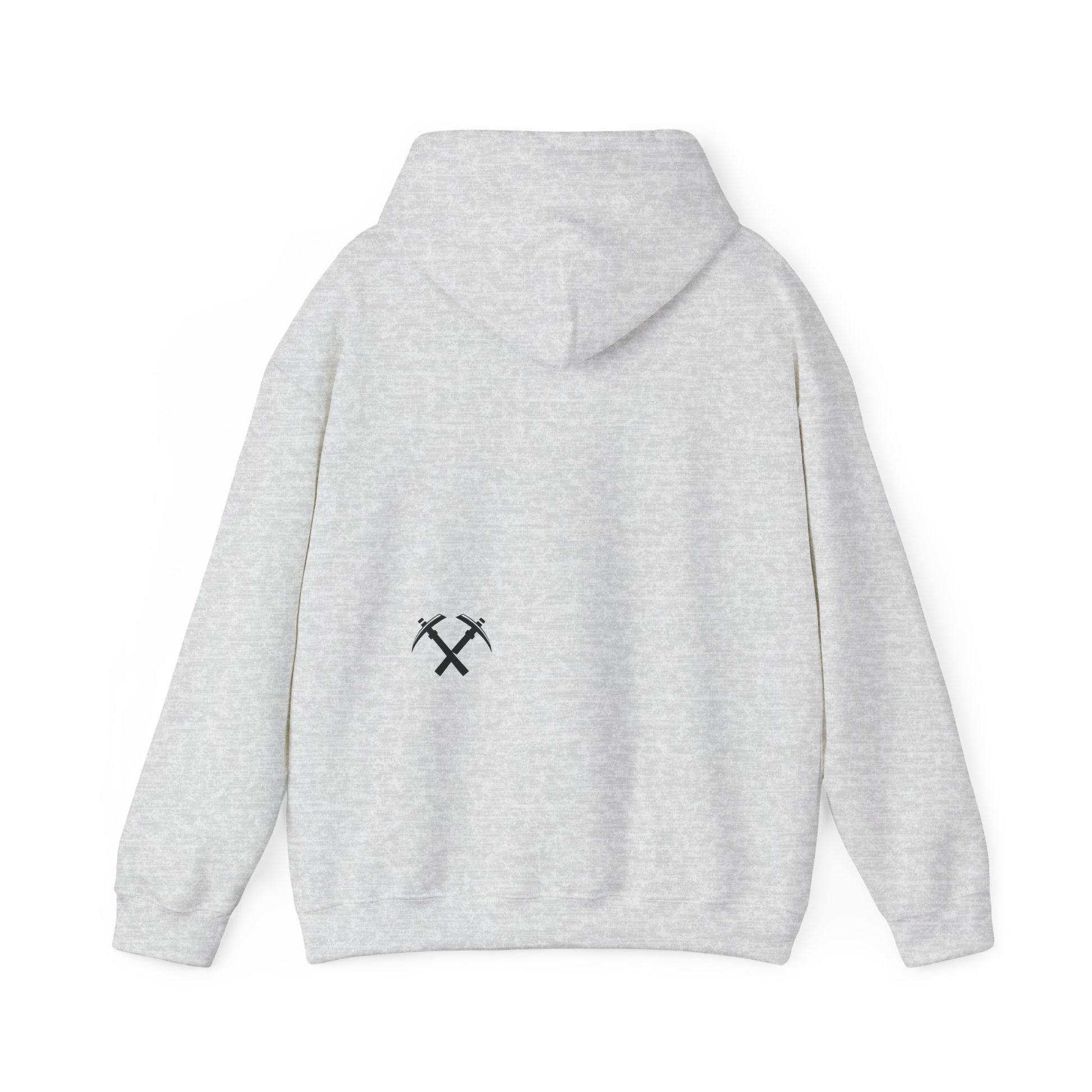 Back of Miners Cap hoodie in grey – Northern Supply Co.