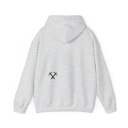 Back of Miners Cap hoodie in grey – Northern Supply Co.