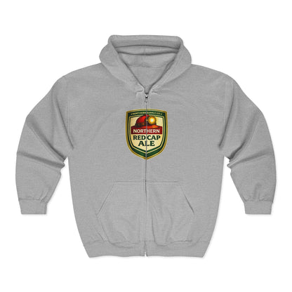 Red Cap Logo Full Zip Hoodie