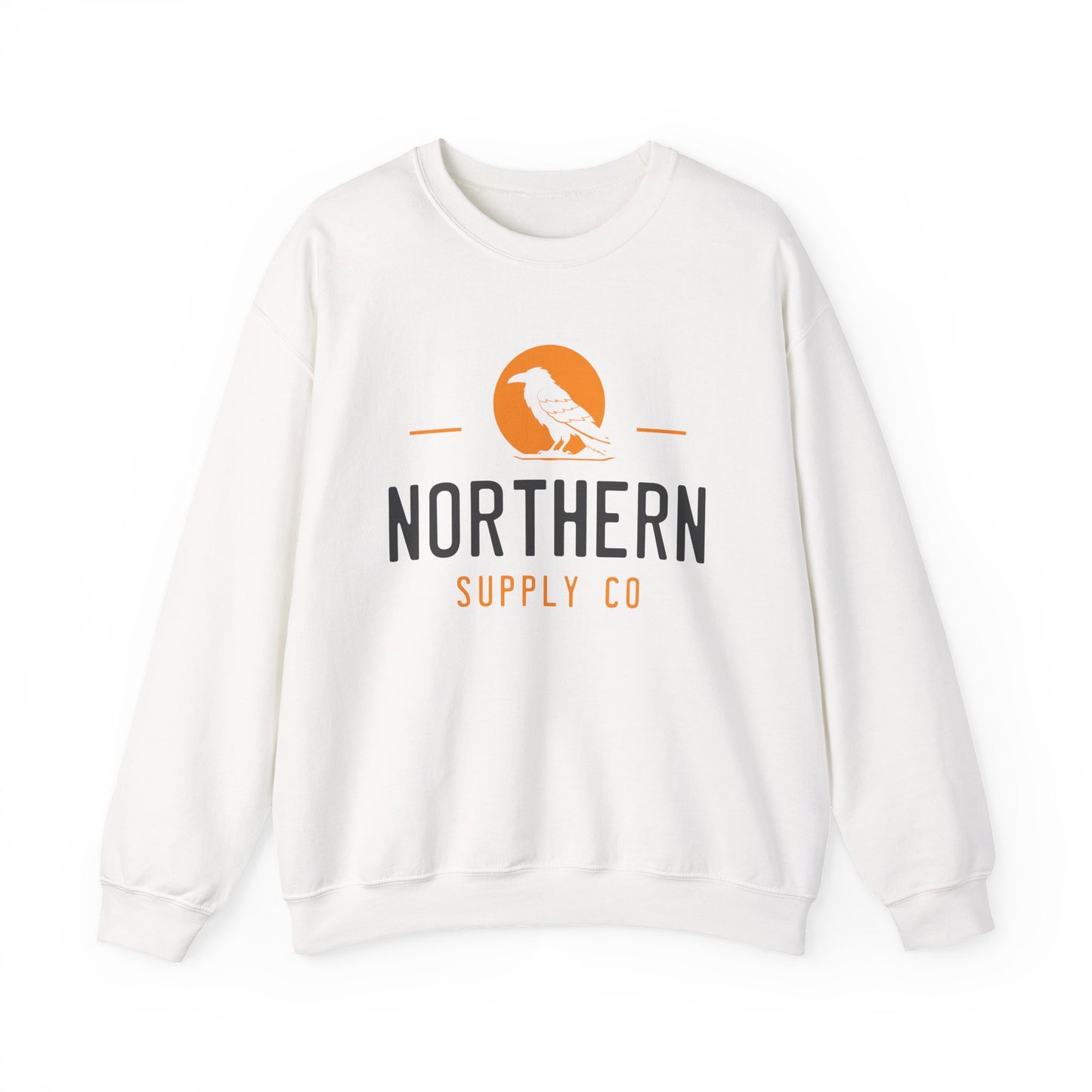 Stoic Raven crewneck sweatshirt in white – Northern Supply Co.