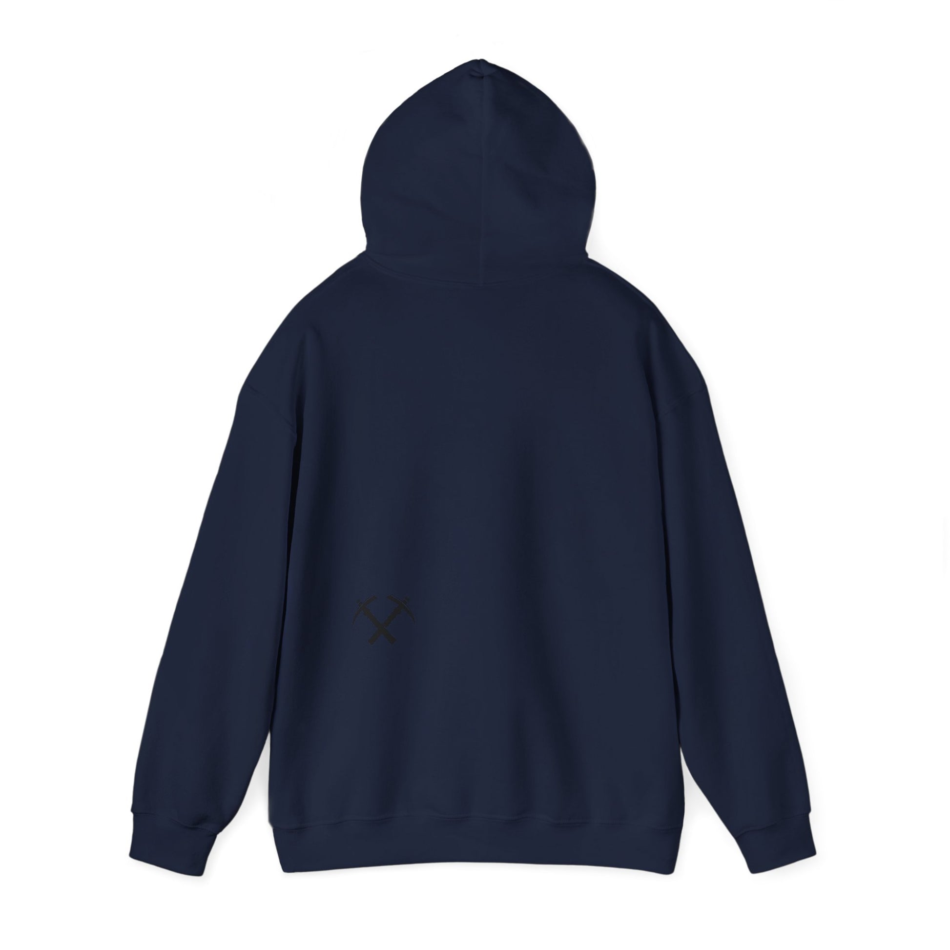 Back of Miners Cap hoodie in navy – Northern Supply Co.