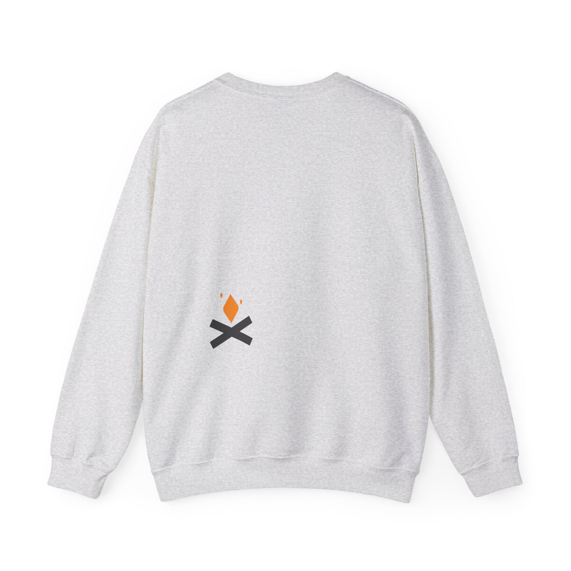 Back of Stoic Raven crewneck sweatshirt in grey – Northern Supply Co.