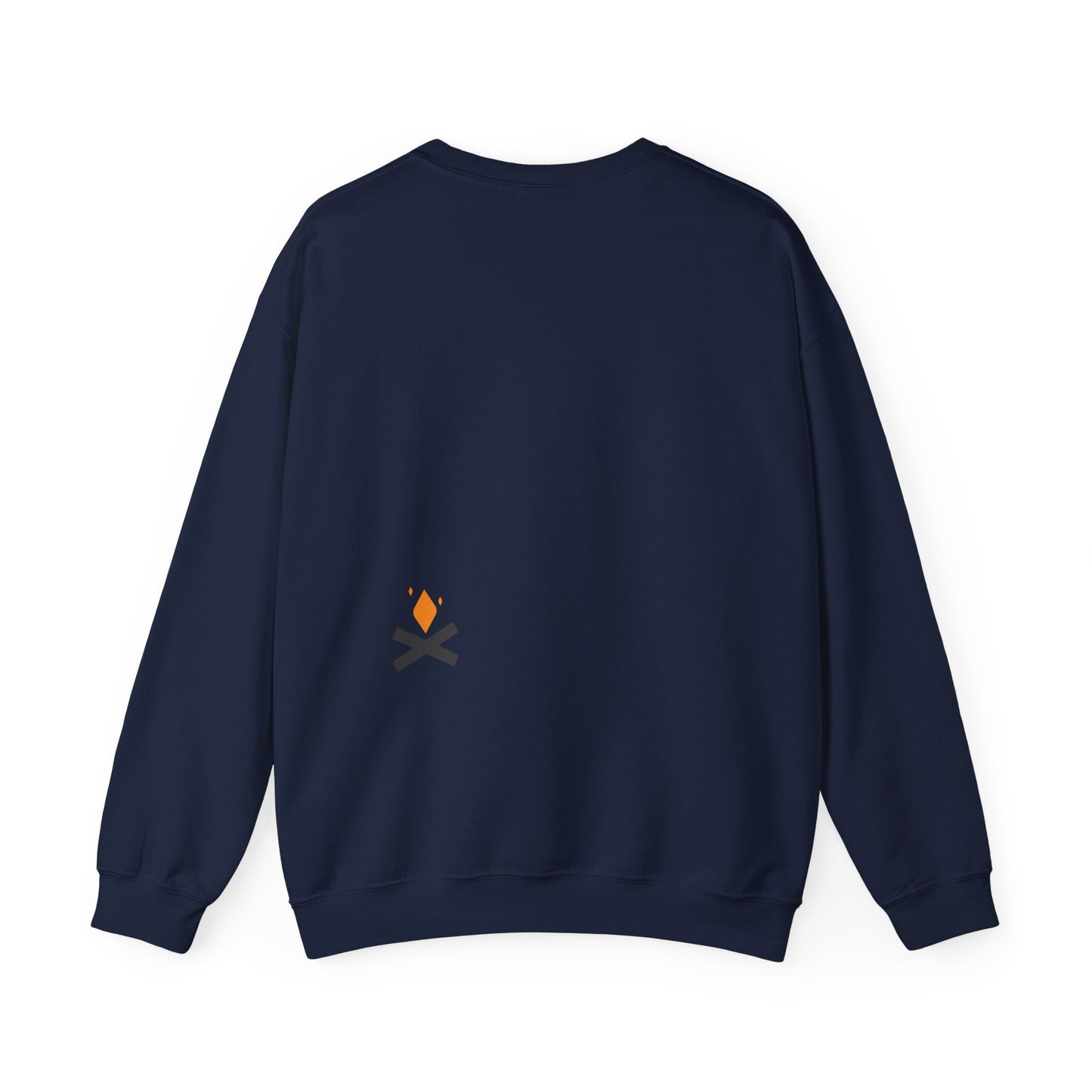 Back of Campfire crewneck sweatshirt in navy – Northern Supply Co.