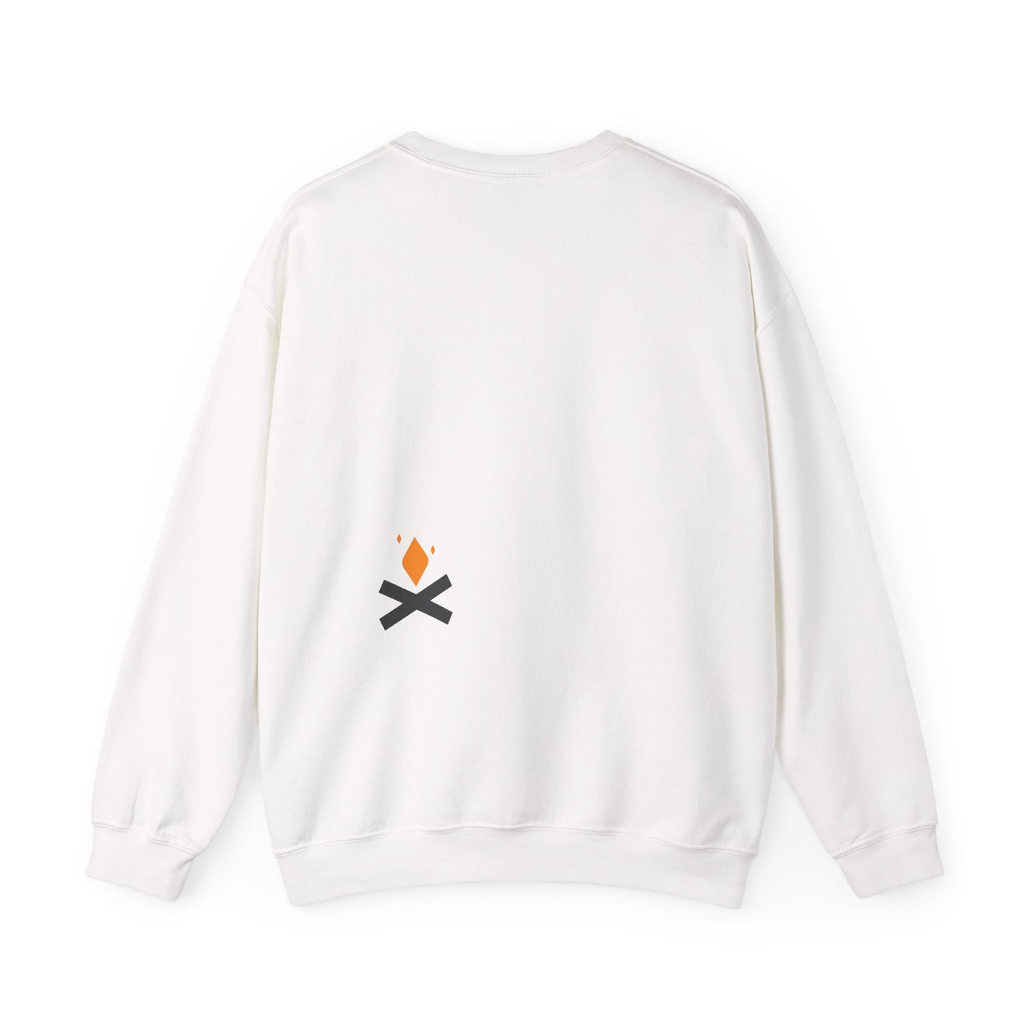 Back of Raven Wings crewneck sweatshirt in white – Northern Supply Co.