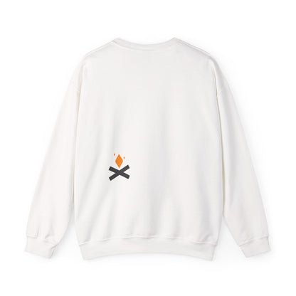 Back of Raven Wings crewneck sweatshirt in white – Northern Supply Co.