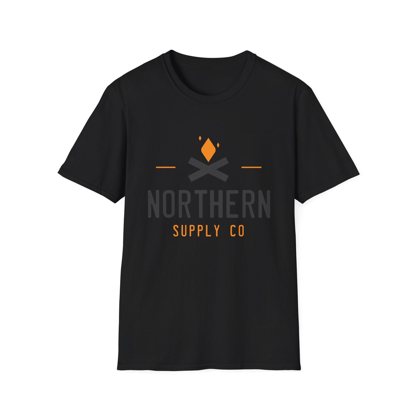 Campfire unisex soft style T-shirt in black – Printed in Canada – Northern Supply Co.