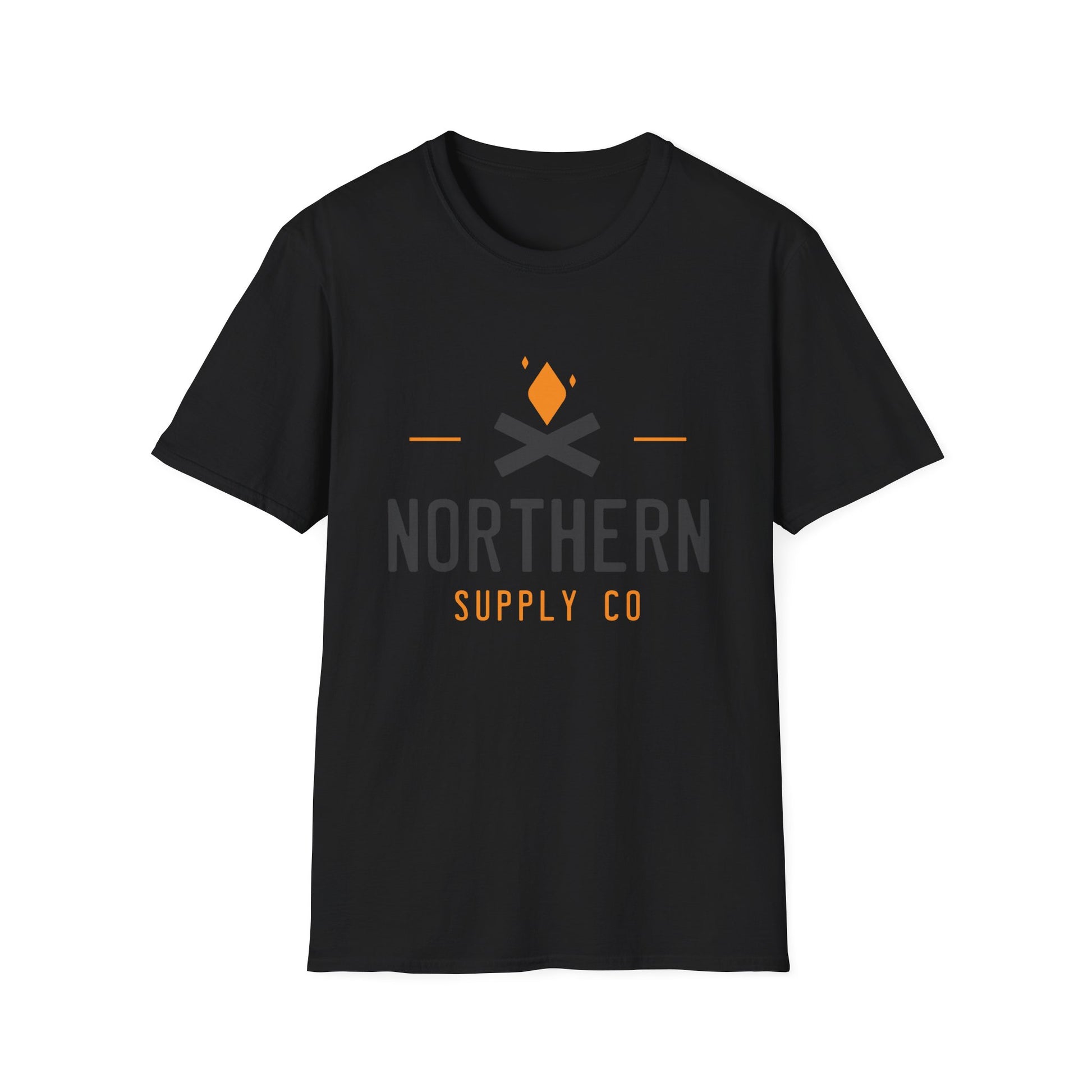 Campfire unisex soft style T-shirt in black – Printed in Canada – Northern Supply Co.