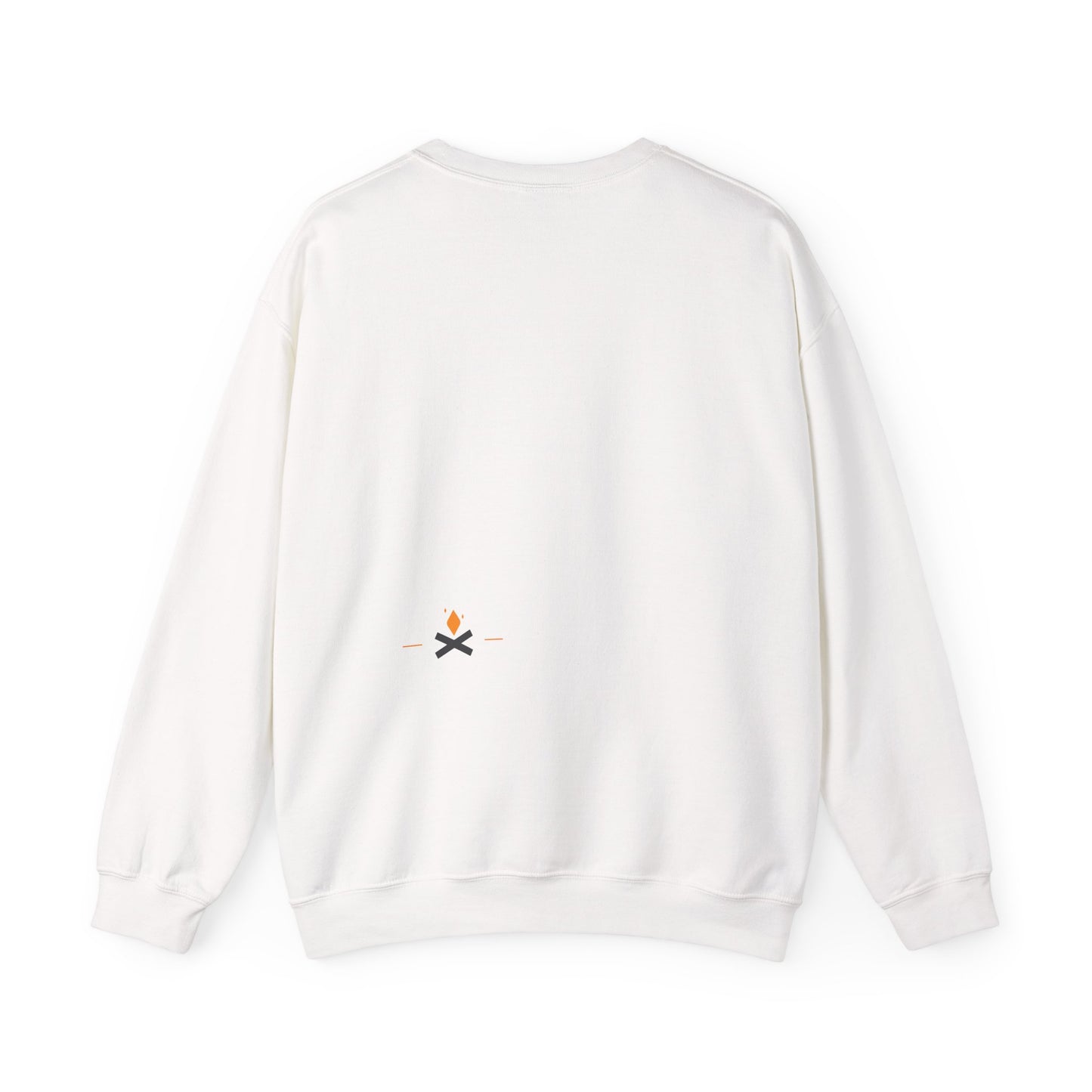 Back of Diamond Life crewneck sweatshirt in white – Northern Supply Co.