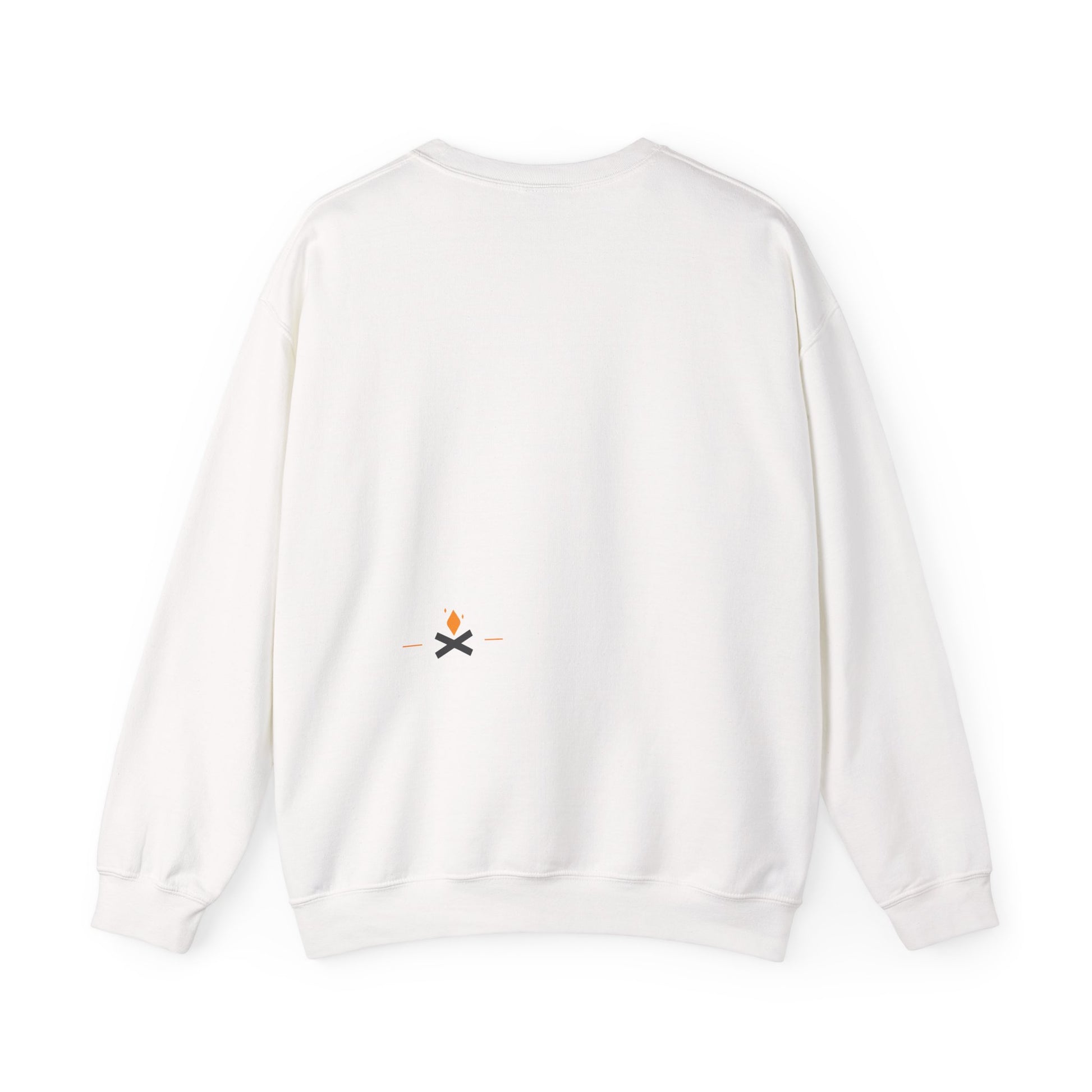 Back of Diamond Life crewneck sweatshirt in white – Northern Supply Co.