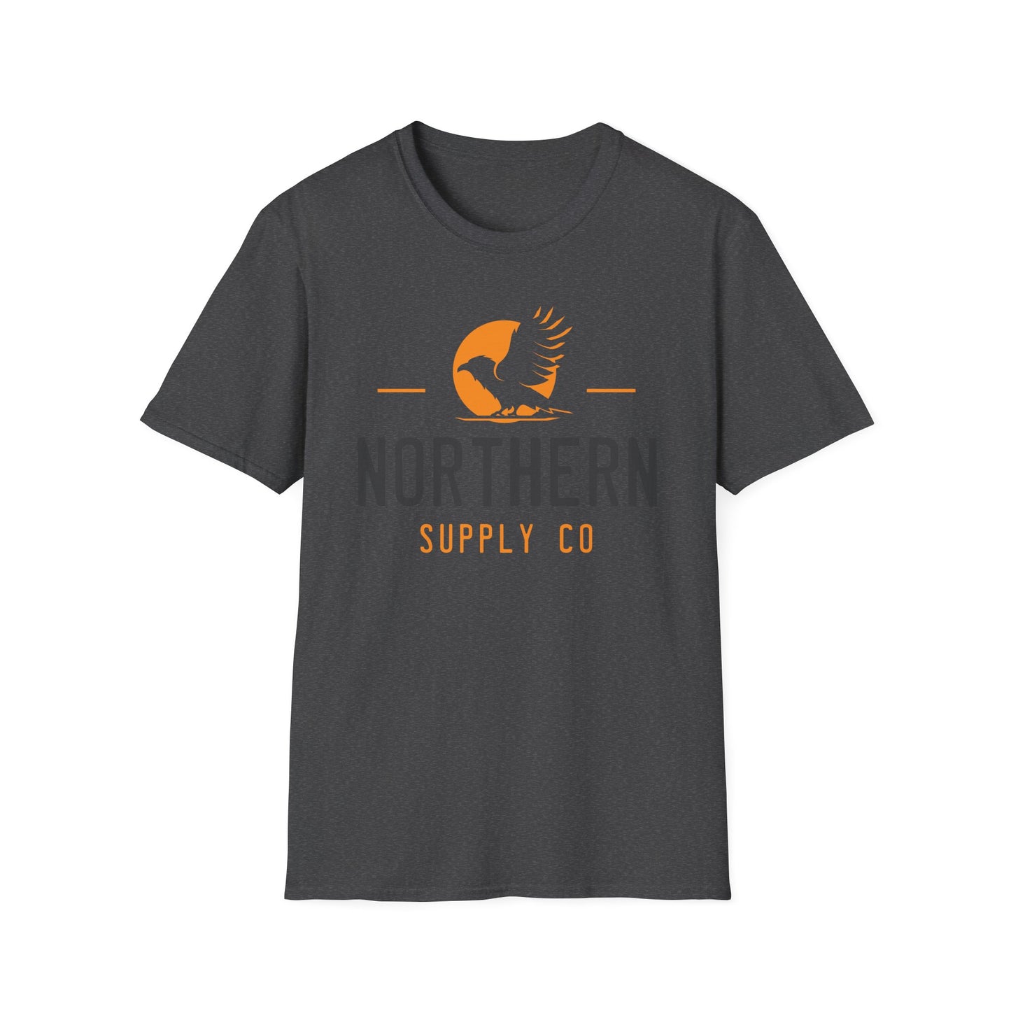 Raven Wings unisex T-shirt in dark grey – Printed in Canada – Northern Supply Co.