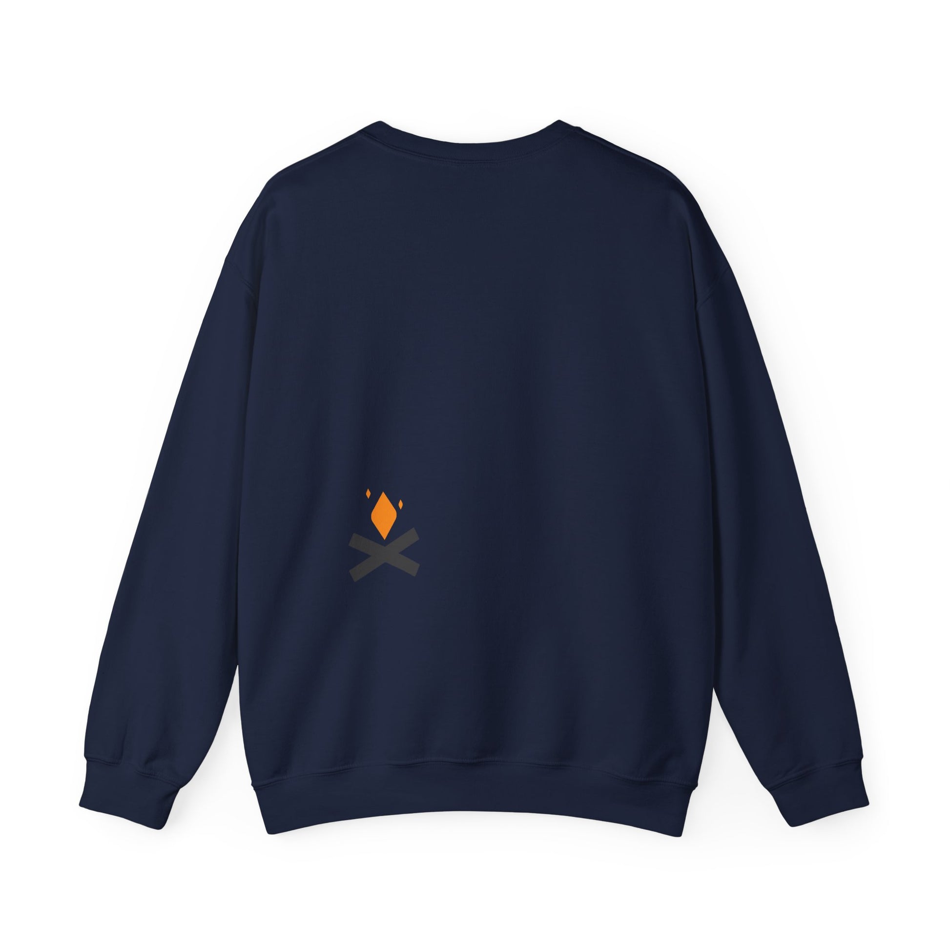 Back of Stoic Small Raven crewneck sweatshirt in navy – Northern Supply Co.