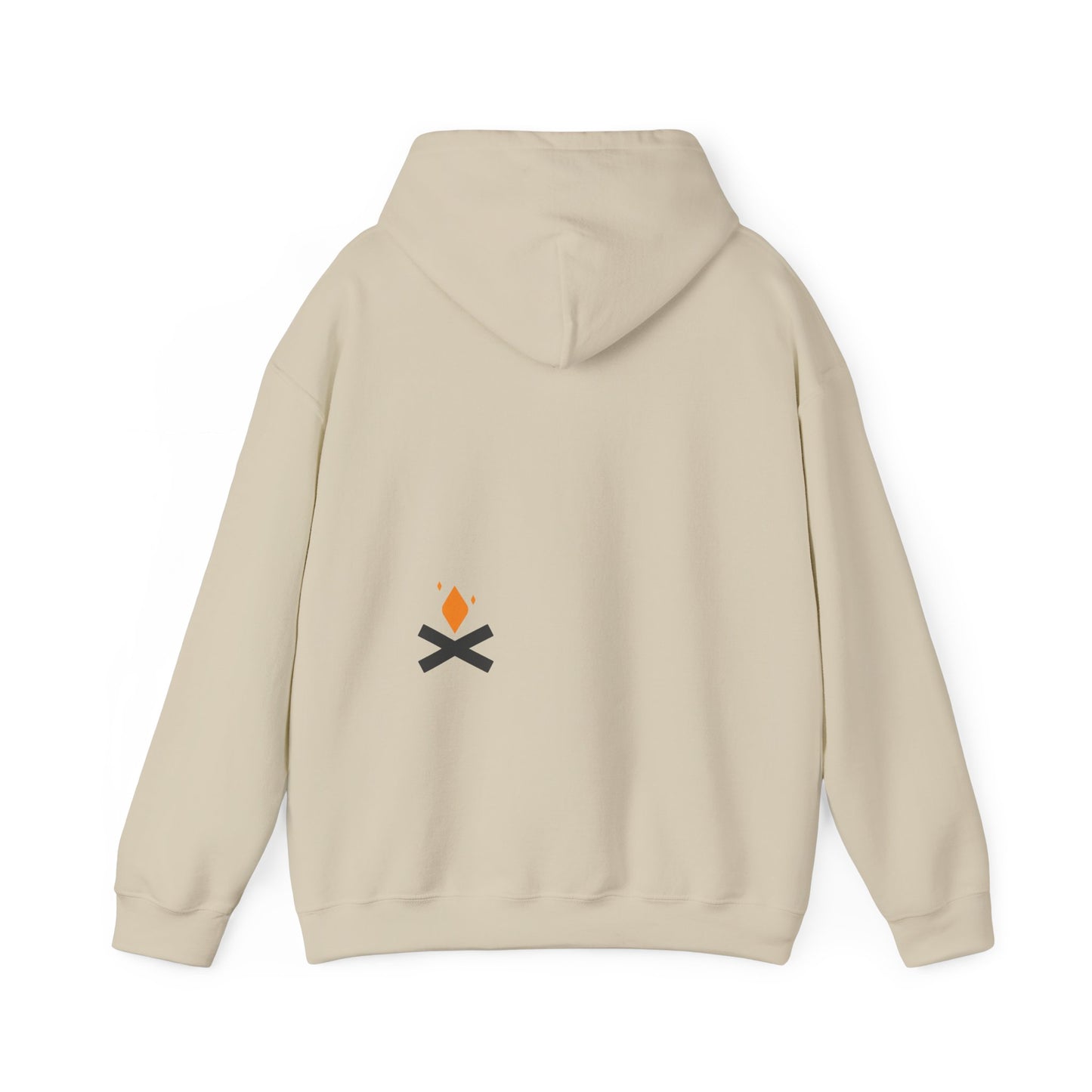 Back of Raven Wings hoodie in sand – Northern Supply Co.